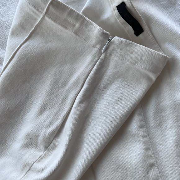 The Row Leone Stretch Denim Pencil Skirt - Picture 4 of 8